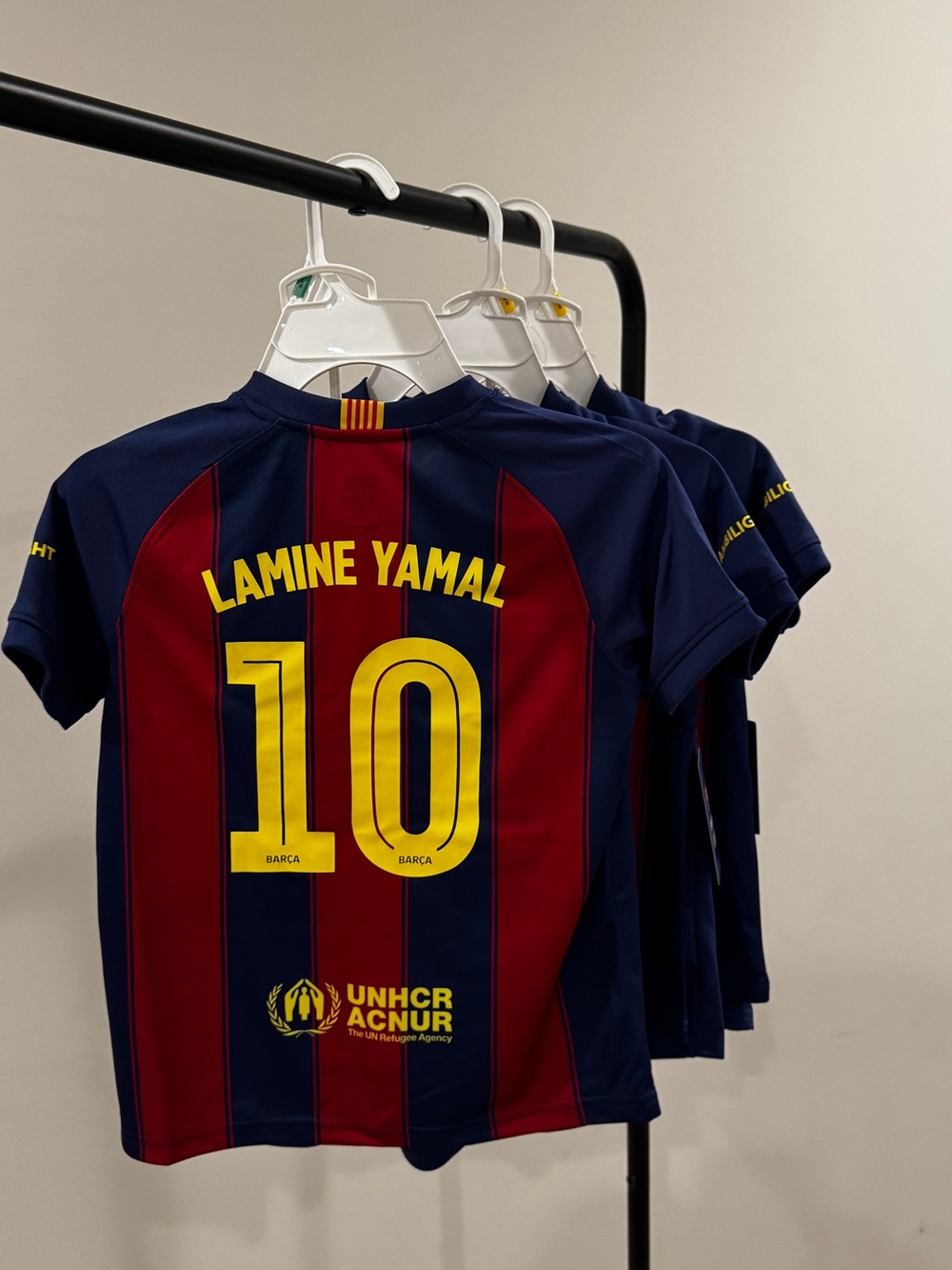 FC Barcelona Lamine Yamal #10 Youth Jersey + Shorts Kit NWT Size 5